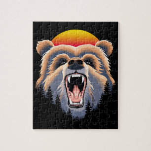 Puzzle Face d'ours grizzli