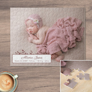 Puzzle Faire-part de naissance photo personnalisée pour b