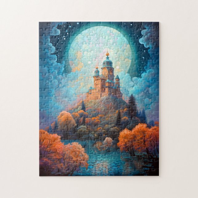 Puzzle Fairy Tale Castle Imaginaire Art (Vertical)