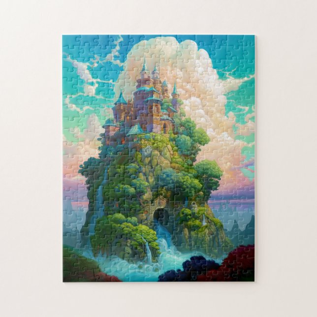 Puzzle Fairy Tale Castle Imaginaire Art (Vertical)