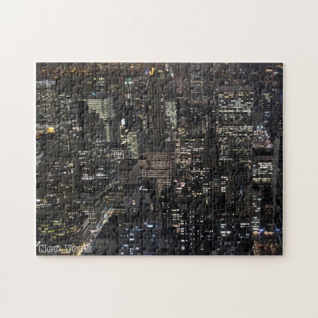 Puzzle fait sur commande de souvenir de ville du (Horizontal)