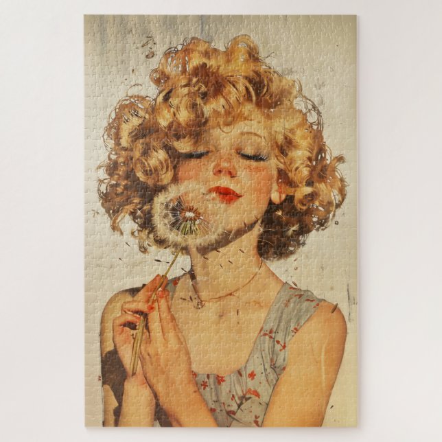 Puzzle Faites un Dandelion de souhaits (Vertical)