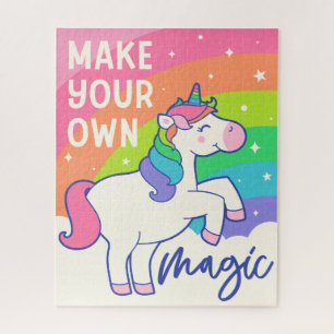 Puzzle Faites votre propre magie   Cute Unicorn