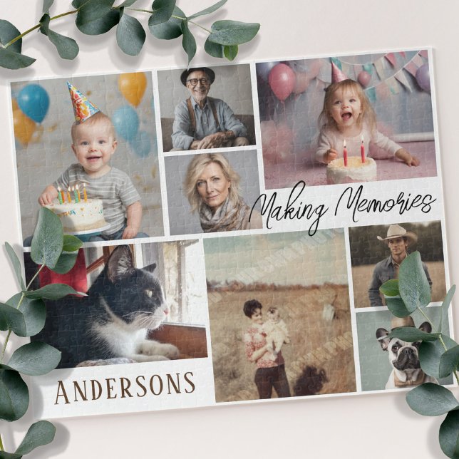 Puzzle Famille 8 Collage photo avec texte (Créateur téléchargé)