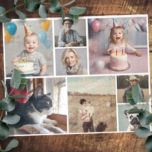 Puzzle Famille Amusement 8 photos multiples