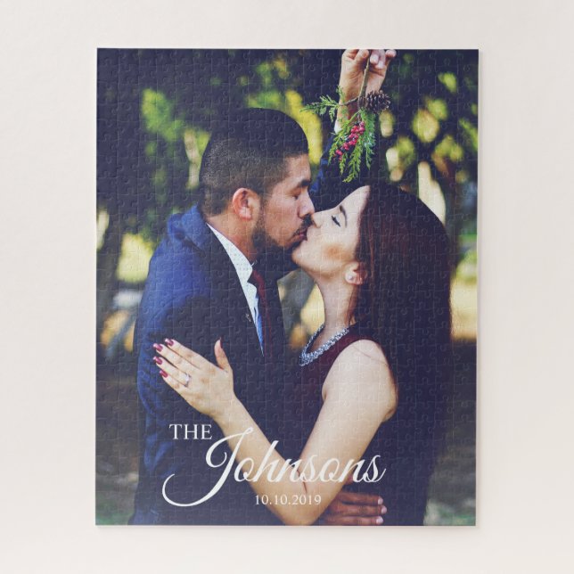 Puzzle Famille de couples de mariage vous photo (Vertical)