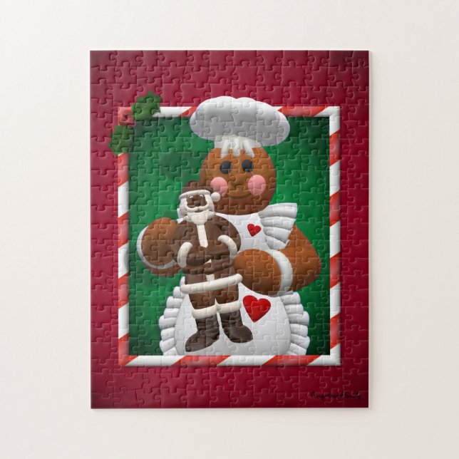 Puzzle Famille de pain d'épice : Fille de chocolat (Vertical)