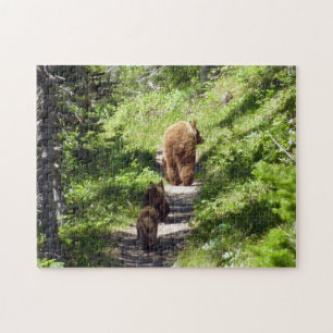 Puzzle Famille d'ours brun