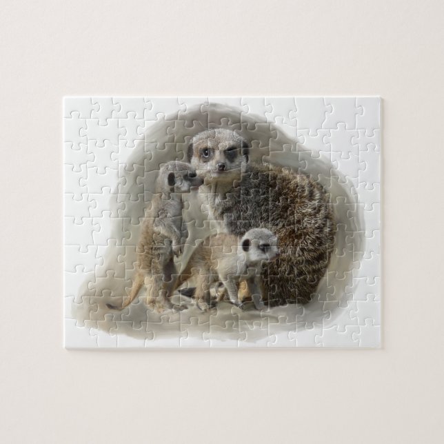 Puzzle famille meerkat (Horizontal)