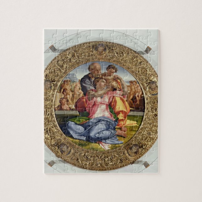 Puzzle Famille sainte avec St John (Doni Tondo), 1504-05 (Vertical)