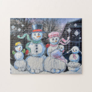 Puzzle Famille Snowman
