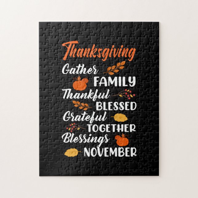 Puzzle Famille Thanksgiving Gather (Vertical)