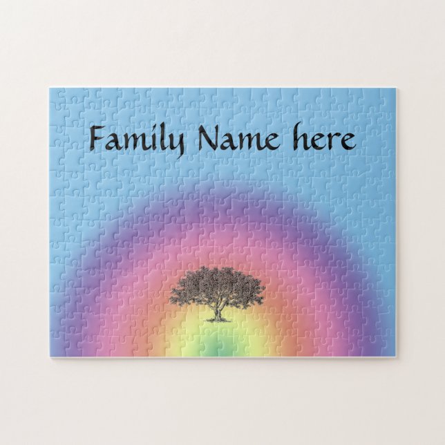 Puzzle - Family Tree - Rainbow (Horizontal)