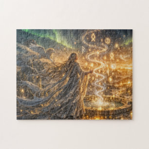 Puzzle Fantaisie Elfe Dorée Lumière Impressionniste Fanta