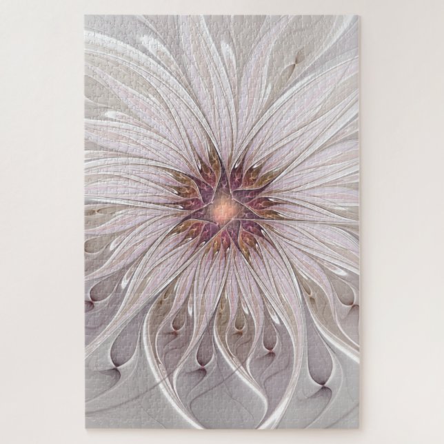 Puzzle Fantasme Floral, Fleur de Pâques Abstraite Moderne (Vertical)