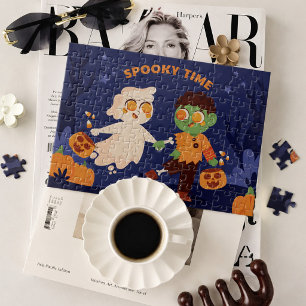 Puzzle Fantôme et zombie mignons d'Halloween