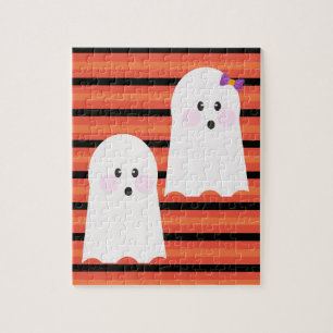 Puzzle Fantôme mignon d'Halloween moderne