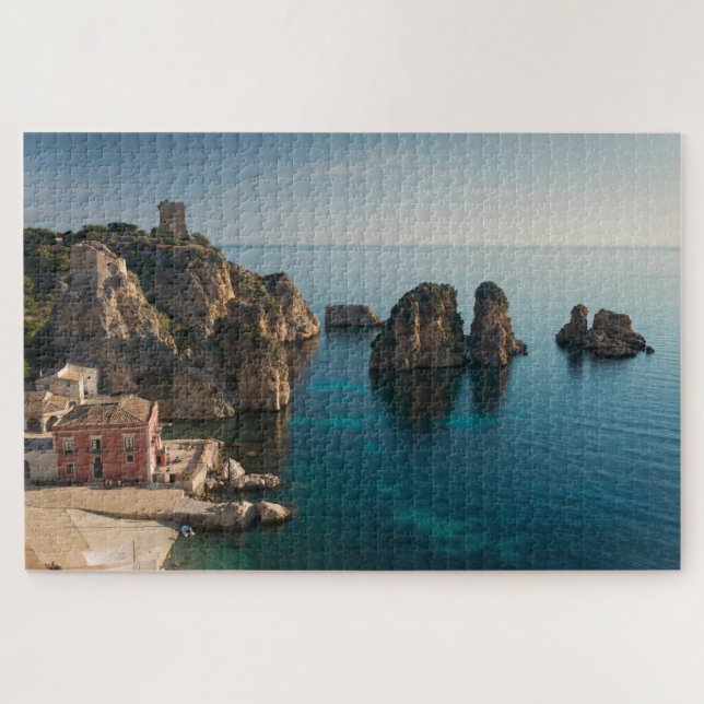 Puzzle Faraglioni et madrague dans Scopello, Sicile (Horizontal)