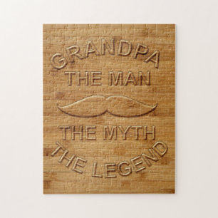Puzzle Faux Grandpa en bois sculpté La Légende