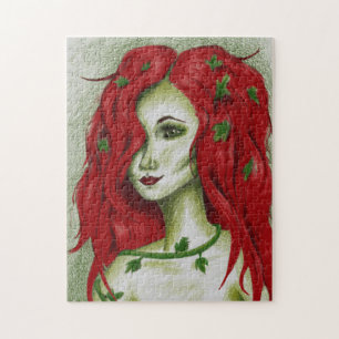 Puzzle Fée du lierre Femme rousse Pixie Art Fantastique
