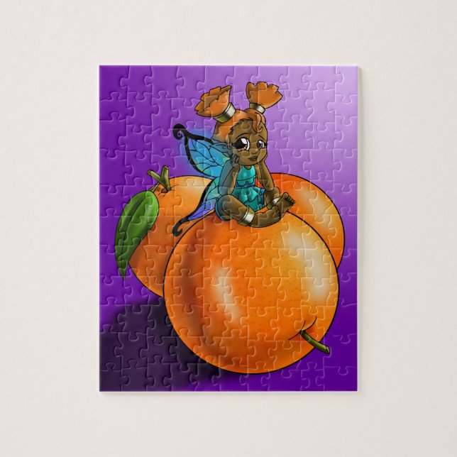 Puzzle Fée et orange afro-américains (Vertical)