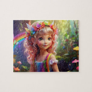 Puzzle Fée mignonne colorée