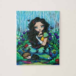Puzzle féerique blanc Hannah Lynn d'art