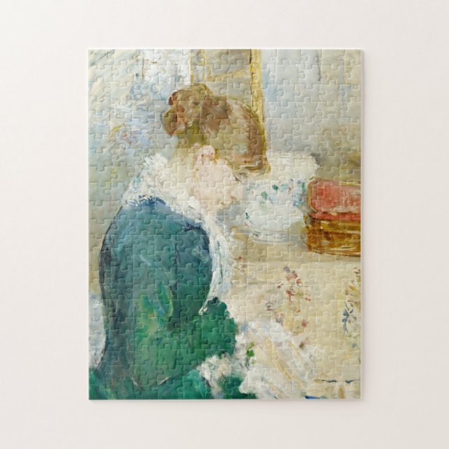Puzzle Femme à coudre | Berthe Morisot (Vertical)
