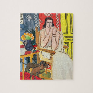 Puzzle Femme avec Dachshunds, Matisse stylée