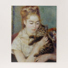 Femme avec un chat par Pierre-Auguste Renoir