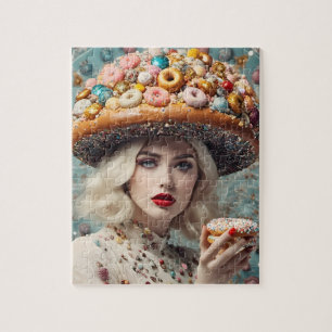 Puzzle Femme blonde sur la planète Imaginaire aux noix de