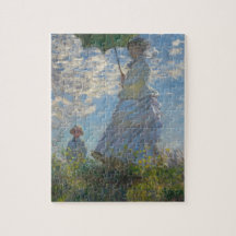 Femme Claude Monet avec un parasol en 1875