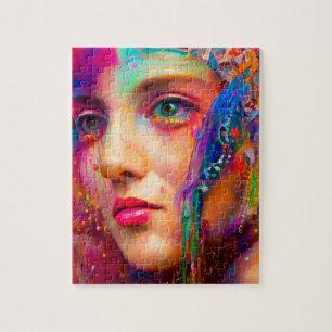 Puzzle Femme colorée