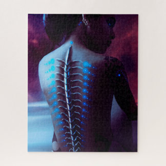Puzzle Femme cybernétique de Cyberpunk d'épine