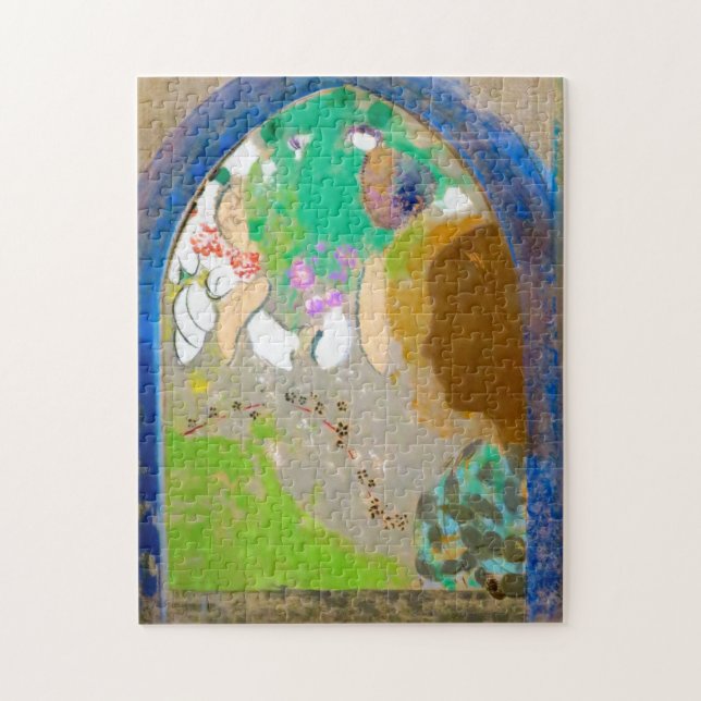 Puzzle Femme dans la fenêtre, Redon (Vertical)