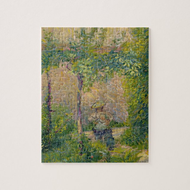 Puzzle Femme dans le jardin (huile sur la toile) (Vertical)