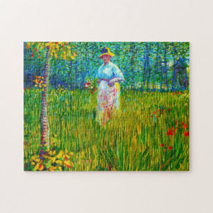 Puzzle Femme dans le jardin par Vincent Van Gogh