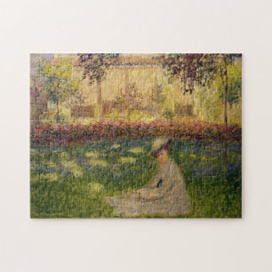 Puzzle Femme dans un jardin Monet Art