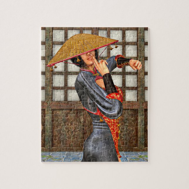 Puzzle Femme de bataille asiatique (Vertical)