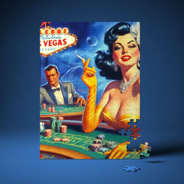 Puzzle Femme de casino vintage (Créateur téléchargé)
