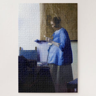 Puzzle Femme en bleu, Johannes Vermeer