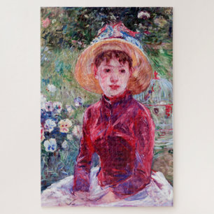 Puzzle Femme en rouge, Berthe Morisot