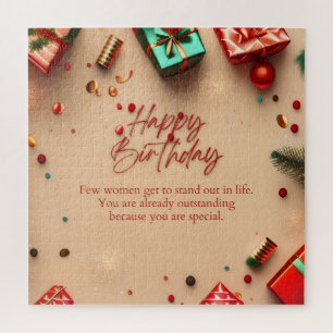 Puzzle Femme exceptionnelle Anniversaire