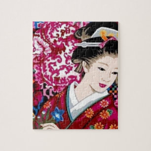 Puzzle Femme japonaise dans le kimono