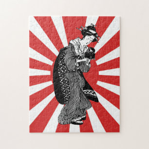 Puzzle Femme japonaise traditionnelle d'ukiyoe
