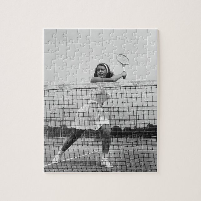 Puzzle Femme jouant au tennis (Vertical)