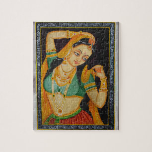 Puzzle Femme moghole indienne, style Vintage