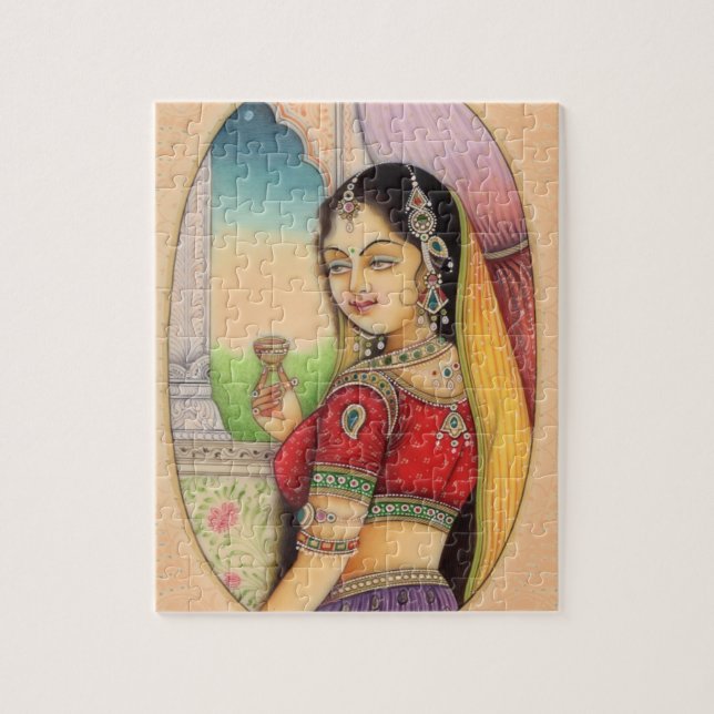 Puzzle Femme moghole indienne, style Vintage (Vertical)