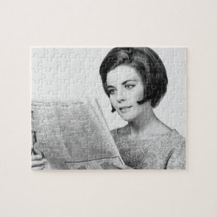 Puzzle Femme Newpaper de lecture