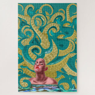 Puzzle Femme Pieuvre - Art